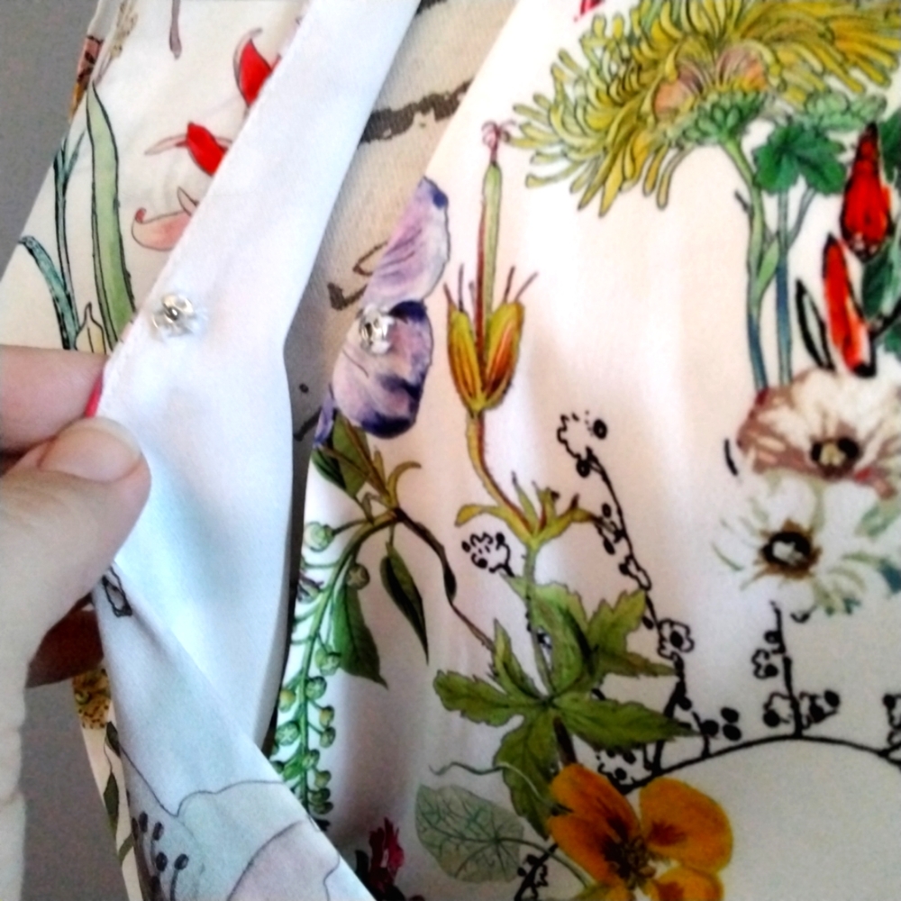 Parker NY Herley Halter Floral Midi Dress - S - Picture 8 of 13